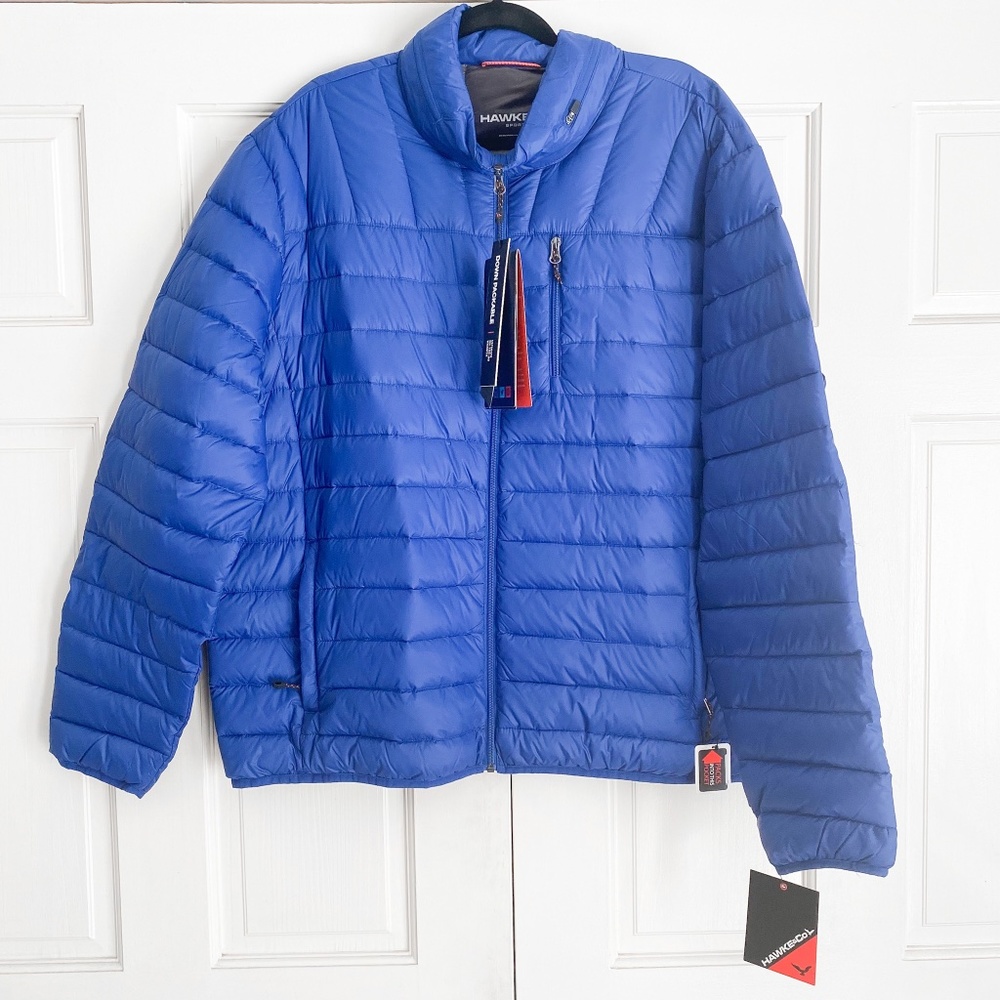 NWT Hawke & Co. Blue Puffer Jacket NWT